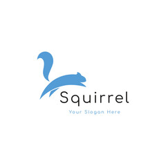 Obraz premium Squirrel logo template design with a creative and unique concept.