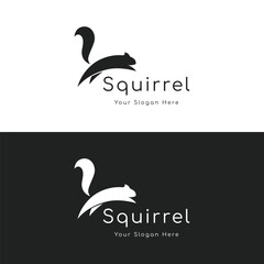 Squirrel logo template design with a creative and unique concept.