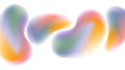 ABSTRACT WHITE BACKGROUND WITH SHAPES GRADIENT MESH SMOOTH LIQUID PASTEL COLORFUL DESIGN VECTOR TEMPLATE GOOD FOR MODERN WEBSITE, WALLPAPER, COVER DESIGN 