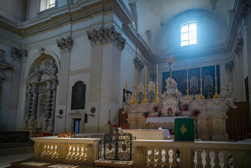 Calle barroca de la ciudad, Lecce, Apulia, Italia, julio, 2024