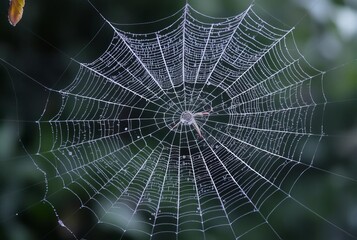 Cobweb Dusty An abandoned spiderweb covered in dust particles cr