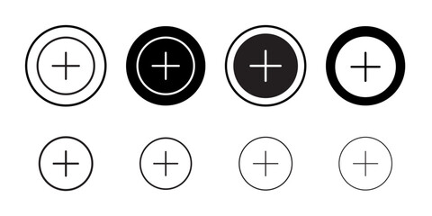 Add icon Isolated flat vector in outline