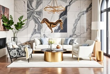 Marble Inspired Accents Add marble inspired accents for a touch