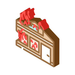 house on fire wildfire disaster isometric icon vector. house on fire wildfire disaster sign. isolated symbol illustration