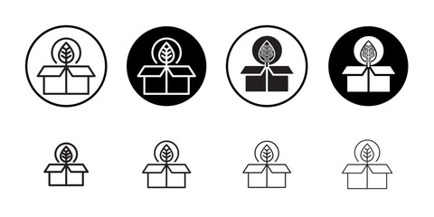 Eco Energy icon Isolated flat vector in outline