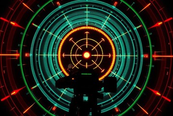 Smart Burst Radar Pulse Radar screen with pulses and bursts scan