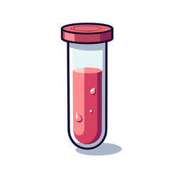 Test tube, laboratory equipment vector illustration