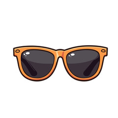 Vector sunglasses icon, summer eyewear illustration