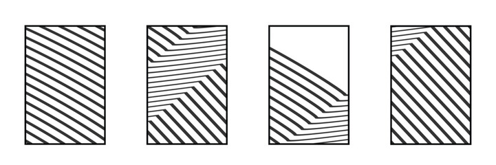 Decorations set line pattern vector ilustration geometric-pattern, seamless-pattern, abstract-pattern background simple design home family