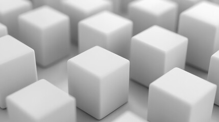 Obraz premium Minimalist Cubes: A Study in Simplicity and Form