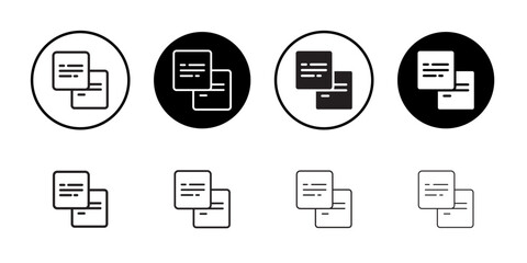 Pop up icon Isolated flat vector in outline