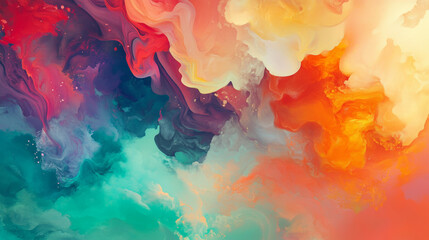 Fototapeta premium The mood should be energetic and inspiring, with a bright color palette evoking excitement and the potential of human creativity.