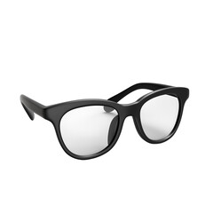 Fototapeta premium 3d rendering icon glasses illustration png. cartoon minimal style on transparent isolated background.