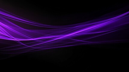 Hypnotic Radiant Waves of Eerie Violet Energy in the Dark