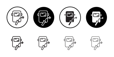 Welding icon Isolated flat vector in outline
