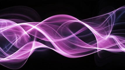 Naklejka premium Ethereal Waves of Vibrant Elegance