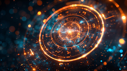 Obraz premium abstract background with circles