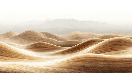 serene landscape featuring smooth, flowing hills in soft beige tones, evoking sense of calm and tranquility. gentle curves create harmonious visual rhythm, reminiscent of natural forms