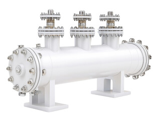 Industrial valve on white isolated background