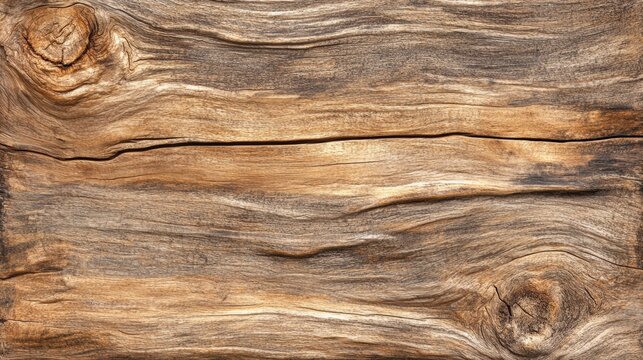 A rustic wooden plank texture background, high resolution with visible grains and knots, perfect for natural and earthy designs