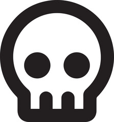 Skull icon symbol vector image illustration
