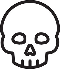 Skull icon symbol vector image illustration
