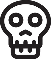 Skull icon symbol vector image illustration
