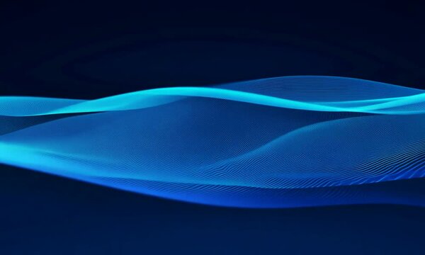 abstract blue wave background