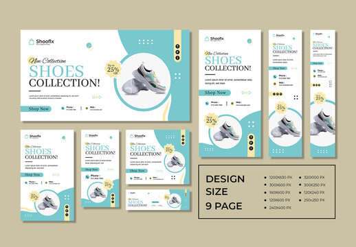 Shoes Collection Web Banner Design