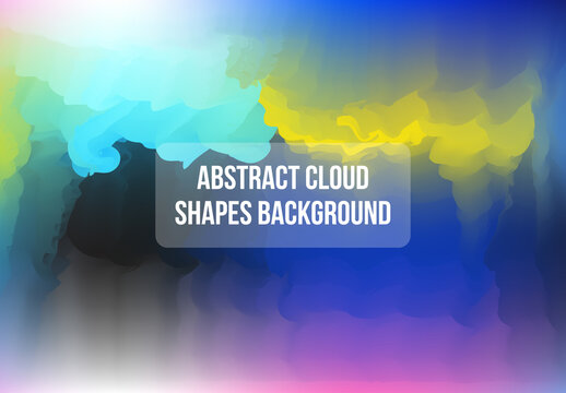 Abstract Cloud Shapes Background Design