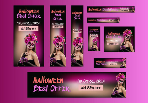 Halloween Best Offer Web Banner Ads