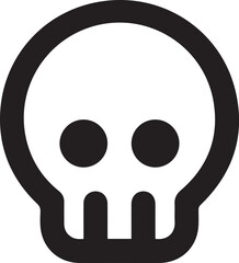 Skull icon symbol vector image illustration
