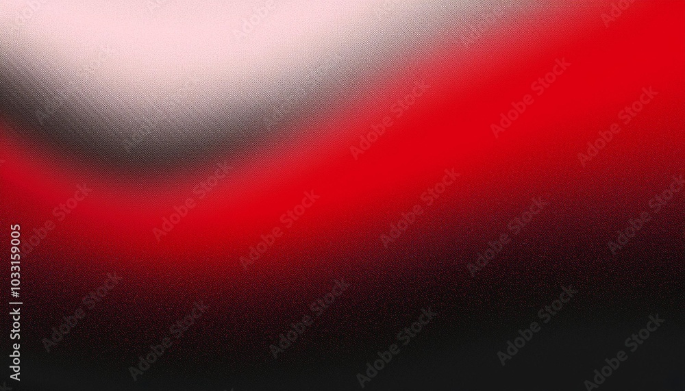 Poster grainy, red and black gradient background with a white overlay creating a sense of intensity