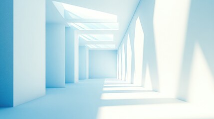 Fototapeta premium Bright and Spacious Minimalist Interior Design