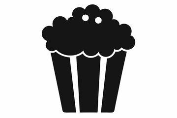 Popcorn icon vector, Popcorn box icon symbol vector illustration