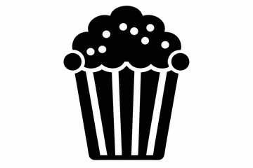 Popcorn icon vector, Popcorn box icon symbol vector illustration