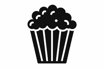 Popcorn icon vector, Popcorn box icon symbol vector illustration