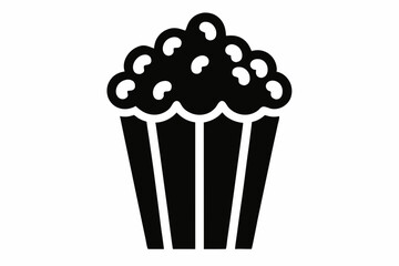 Popcorn icon vector, Popcorn box icon symbol vector illustration