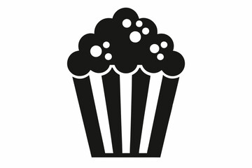 Popcorn icon vector, Popcorn box icon symbol vector illustration