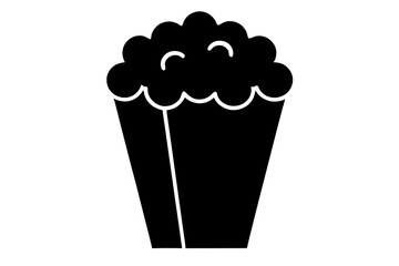 Popcorn icon vector, Popcorn box icon symbol vector illustration