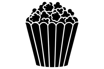 Popcorn icon vector, Popcorn box icon symbol vector illustration