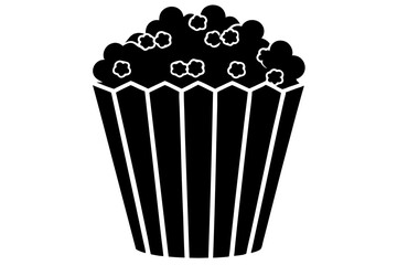 Popcorn icon vector, Popcorn box icon symbol vector illustration
