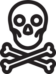 Skull icon symbol vector image illustration
