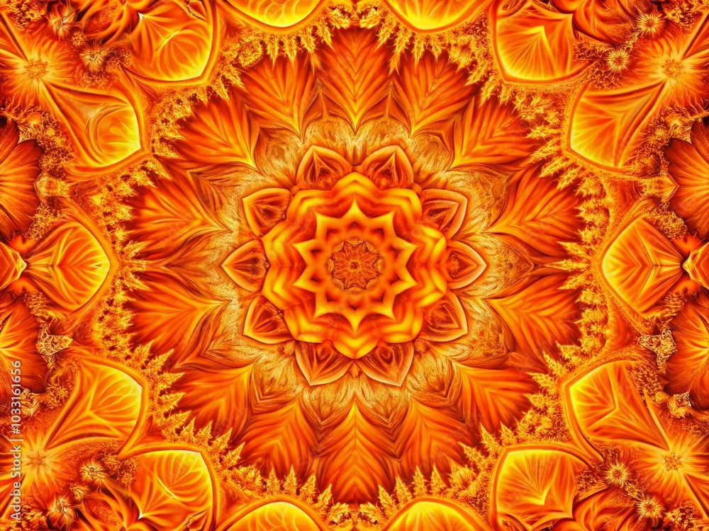 Poster seamless orange abstract pattern vector texture for modern design and decor