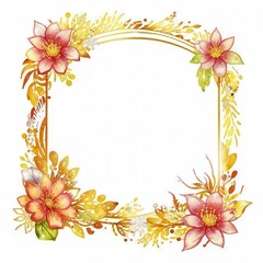 Obraz premium frame with flowers 