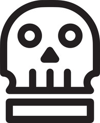 Skull icon symbol vector image illustration
