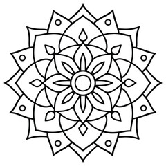 Traditional Mandala Art Design Vector – Intricate and Cultural Decorative Pattern