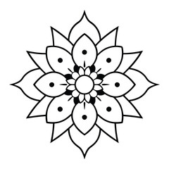 Traditional Mandala Art Design Vector – Intricate and Cultural Decorative Pattern