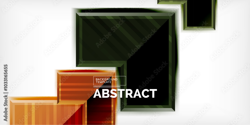 Poster Arrow symbols created with 3d effects and line texture geometric abstract background
