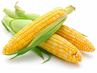 corn isolated on white background
